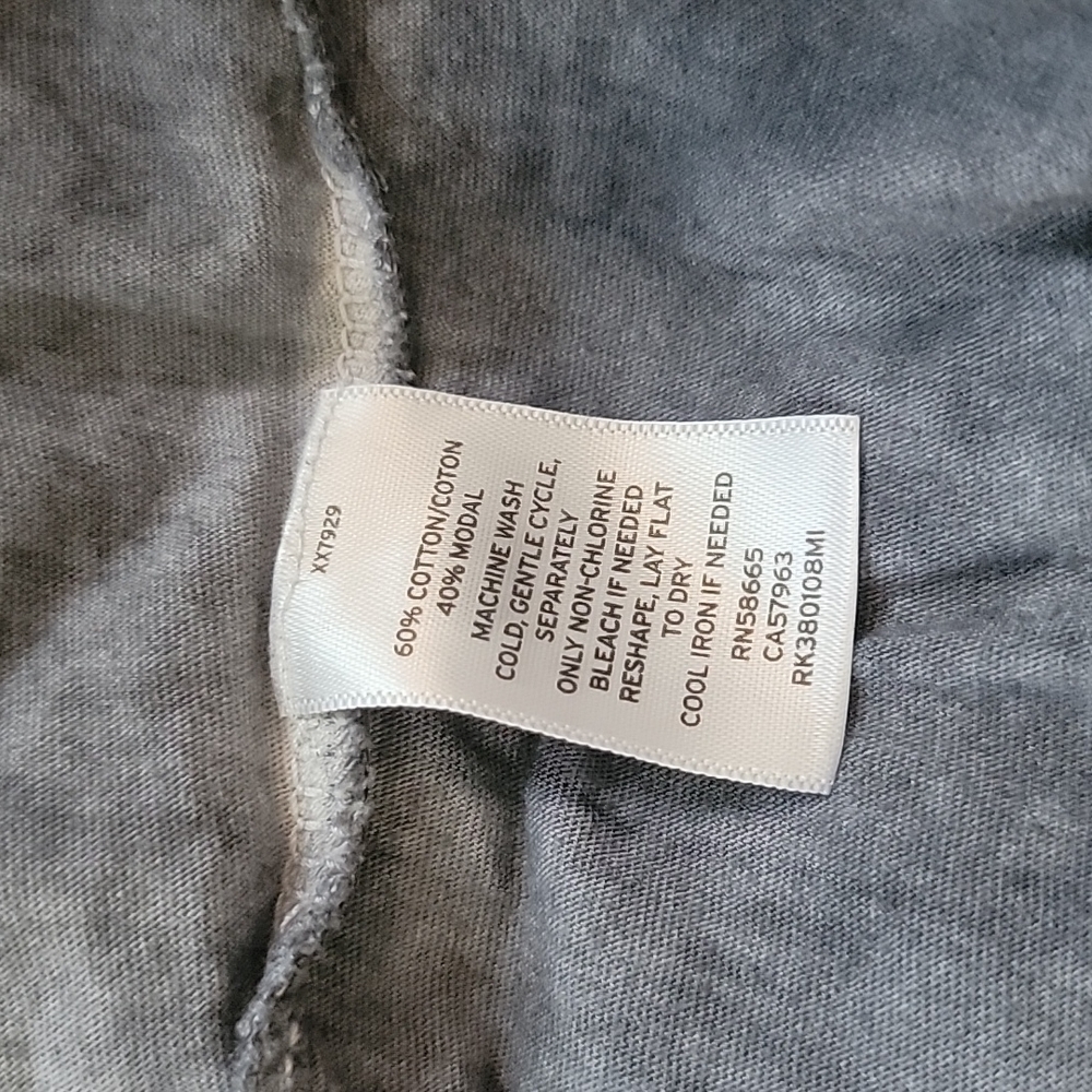 Susina Ruffled Cotton Modal Blouse Medium Grey - Picture 4 of 4